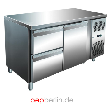 Kühltisch 1360 x 600 x 890/950 mm,-2°C/+8°C, Umluft